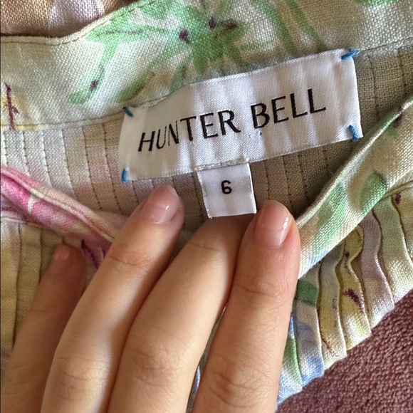 Hunter Bell / linen Fallon Skirt pastel paradise 6 - Picture 5 of 6